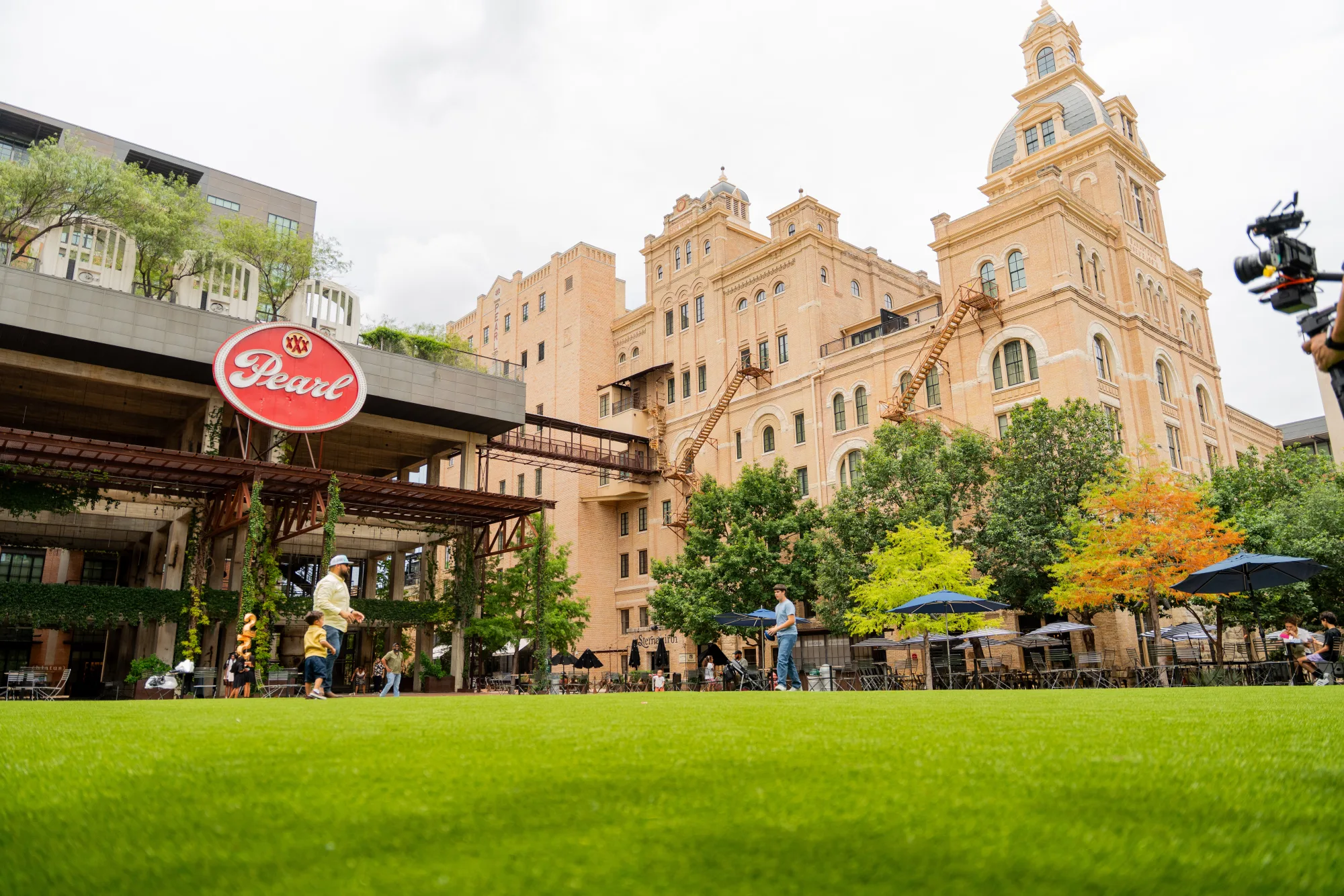 The Pearl in San Antonio with outdoor gathering spaces and restaurants